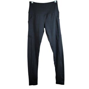 SO Leggings The Sporty Legging Black Small High Rise Pull On Side Pockets NWT